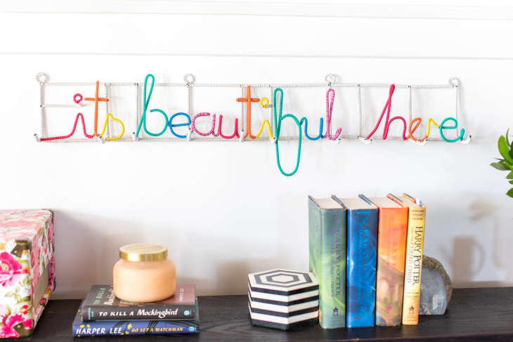 It's beautiful here coat rack best sale